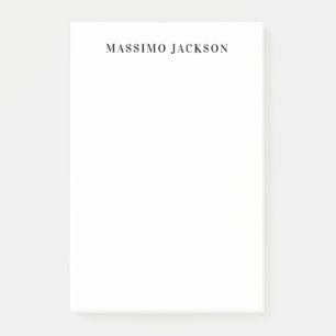 Eigenname Dekorativ Minimalistisch Einfach Schwarz Post-it Klebezettel