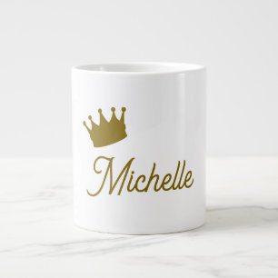 Eigenname Kreative Trendige Goldfarbene Schrift Jumbo-Tasse