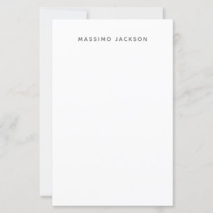 Eigenname Minimalistisch Modern Schlicht Schwarz W