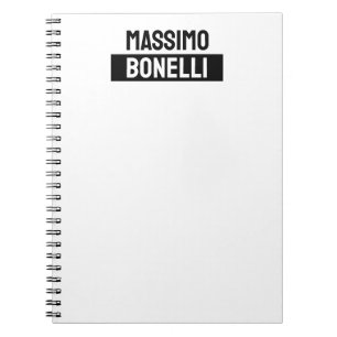 Eigenname Minimalistisch Modern Schlicht Schwarz W Notizblock
