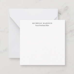 Eigenname Mode Trendy Minimalistisch Professionell Mitteilungskarte
