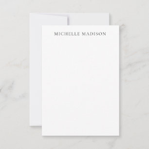 Eigenname Mode Trendy Minimalistisch Professionell Mitteilungskarte