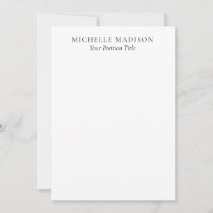 Eigenname Mode Trendy Minimalistisch Professionell Mitteilungskarte