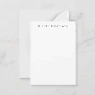 Eigenname Mode Trendy Minimalistisch Professionell Mitteilungskarte