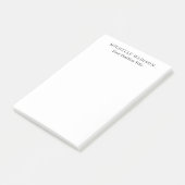 Eigenname Mode Trendy Minimalistisch Professionell Post-it Klebezettel (angewinkelt)