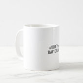 Eigenname modern minimalist elegant professionell kaffeetasse (Vorderseite Links)
