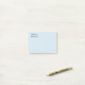Eigenname Modern Minimalistisch Professionell Einf Post-it Klebezettel (Auf Schreibtisch)