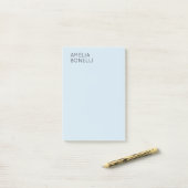 Eigenname Modern Minimalistisch Professionell Einf Post-it Klebezettel (Auf Schreibtisch)