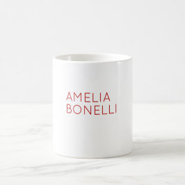 Eigenname Moderner Minimalistischer Beruflicher Sc Kaffeetasse