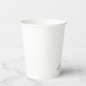 Eigenname Moderner Minimalistischer Beruflicher Sc Pappbecher (Rechts)