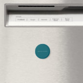 Eigenname schlicht dunkle Teal-Farbe personalisier Magnet (In Situ (Geschirrspüler))