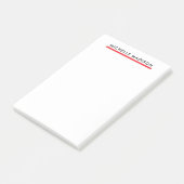 Eigenname Trendy Minimalistisch Professionell Schl Post-it Klebezettel (angewinkelt)