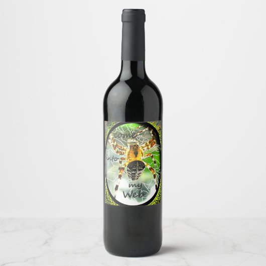 Eigens entworfene Spiegeletikette Weinetikett (Vorderseite)