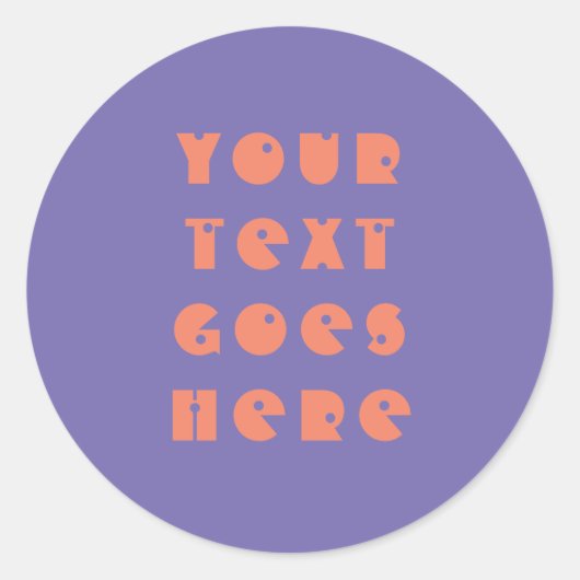 eigens für Sie veränderter Text hier persönlicher  Runder Aufkleber (Vorderseite)
