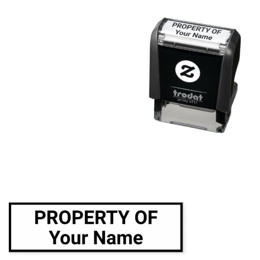 Eigenschaft der vorlagenselbstfarbigen Briefmarke Permastempel (Beispiel)