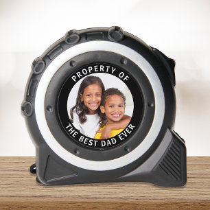 Eigenschaft des besten Vaters je Foto Maßband