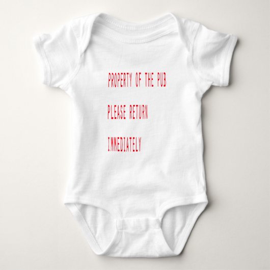 Eigenschaft des Pub Baby Strampler (Vorderseite)
