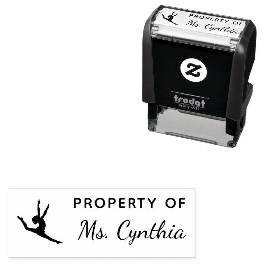 Eigenschaft des Tanzlehrers Custom Permastempel (Beispiel)