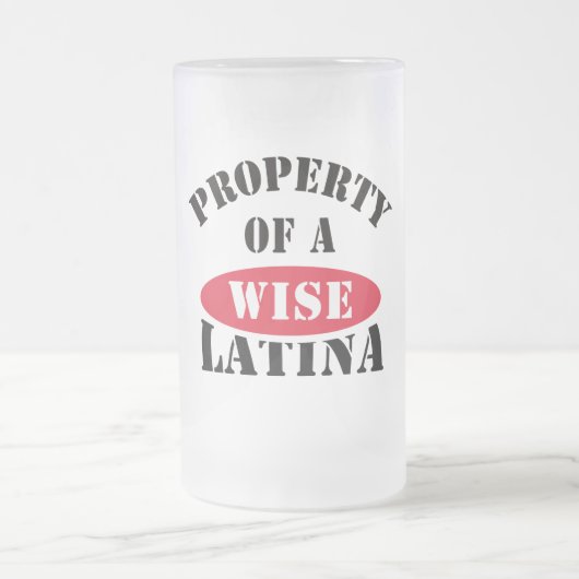 Eigenschaft einer "Weisen Latina"-Tasse Mattglas Bierglas (Mittel)