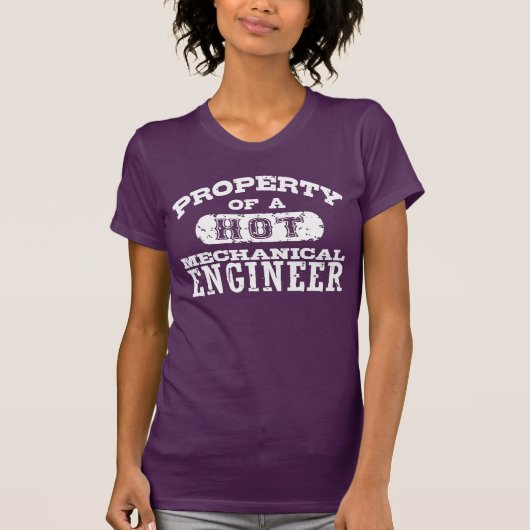 Eigenschaft eines mechanischen Heißingenieurs T-Shirt (Vorderseite)