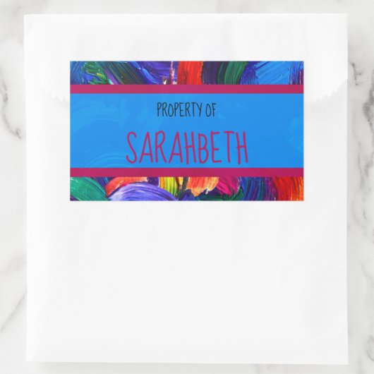 Eigenschaft Ihrer Imitate Rechteckiger Aufkleber (Tasche)