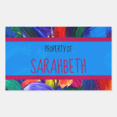 Eigenschaft Ihrer Imitate Rechteckiger Aufkleber (Vorderseite)