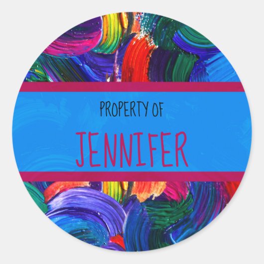 Eigenschaft Ihrer Imitate Runder Aufkleber (Vorderseite)