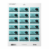 Eigenschaft Ihrer Retro Vinyl Record CD Custom Adressaufkleber (Vorne)