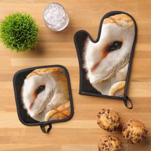 EIGENSCHAFT OFENHANDSCHUH & Topflappen-Set (Oben Unten)