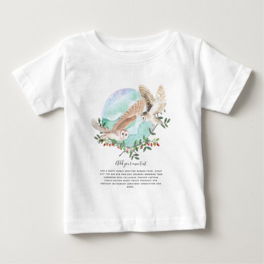EIGENSCHAFT PERSONALISIERT BABY T-SHIRT (Vorderseite)
