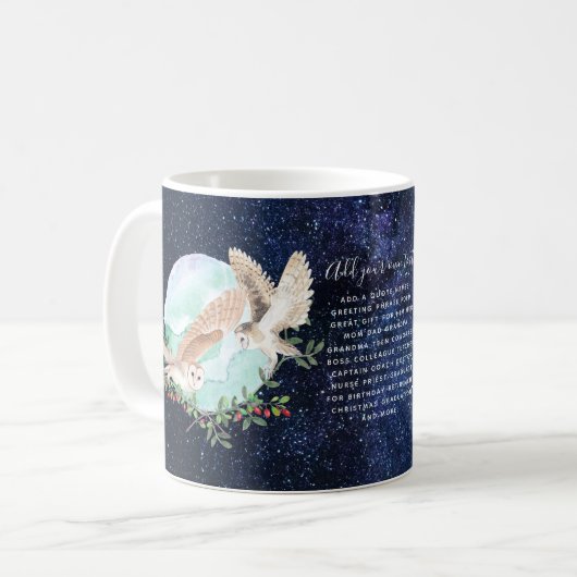 EIGENSCHAFT PERSONALISIERT KAFFEETASSE (Vorderseite Links)