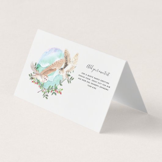 EIGENSCHAFT PERSONALISIERT VISITENKARTEN (Vorderseite)