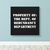 Eigenschaft "Redundanz" Leinwanddruck (Insitu (Holzboden))