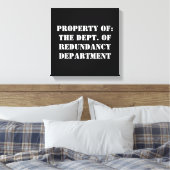 Eigenschaft "Redundanz" Leinwanddruck (Insitu (Schlafzimmer))