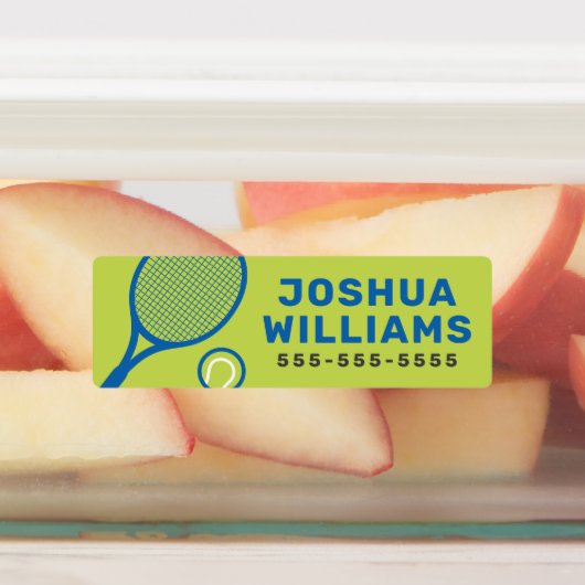 Eigenschaft Tennisschläger und Ballname Etiketten (Befestigt)