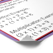 Eigenschaft von Zahlen - Zugehörige Eigenschaft Poster (Ecke)