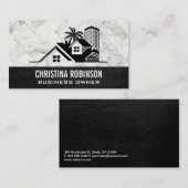 Eigenschaften an der Strandfront | Realtor Visitenkarte (Vorne/Hinten)