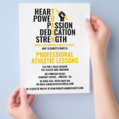 Eigenschaften eines Athleten, Leichtathletik-Lekto Flyer (Hand)