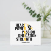 Eigenschaften eines Athleten Postkarte (Stehend Vorderseite)