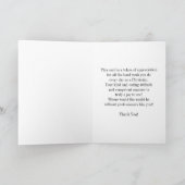 Eigenschaften eines guten Arztes/weißen Textes auf Dankeskarte (Innenseite)