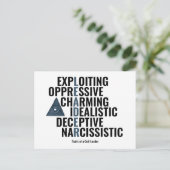 Eigenschaften eines Kultführers Postkarte (Stehend Vorderseite)