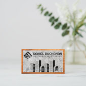 Eigenschaften für Real Anwesen | Konstruktionslogo Visitenkarte (Stehend Vorderseite)