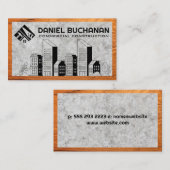 Eigenschaften für Real Anwesen | Konstruktionslogo Visitenkarte (Vorne/Hinten)