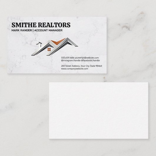 Eigenschaften für Real Anwesen | Zuhause Rentals Terminkarte (Vorne/Hinten)