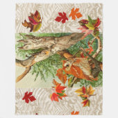 EIGENSCHAFTEN ZWISCHEN HERBSTLAUBEN IN WOODLAND FLEECEDECKE (Vorderseite)