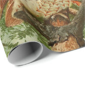 EIGENSCHAFTEN ZWISCHEN HERBSTLAUBEN IN WOODLAND GESCHENKPAPIER (Rolleneckpunkt)