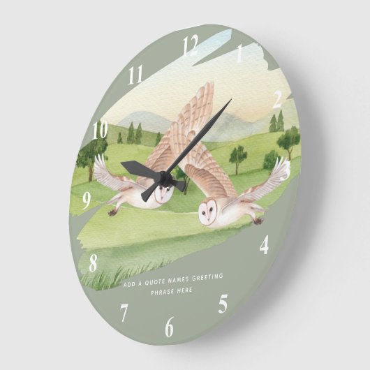 EIGENSCHIFFE - PERSONALISIERT GROßE WANDUHR (Winkel)