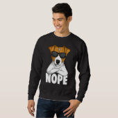 Eigensinniger Jack Russell Terrier Hund 1 Sweatshirt (Vorne ganz)