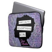 Eigensinniges Dickköpfiges Mädchen Stolz & Vorurte Laptopschutzhülle (Vorderseite Links)
