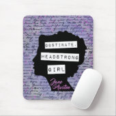 Eigensinniges Dickköpfiges Mädchen Stolz & Vorurte Mousepad (Mit Mouse)